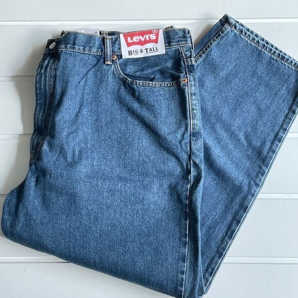 New With Tags Levi’s 560 46 x 30 Comfort Fit Tapered Leg Medium Wash Jeans - Picture 4 of 11